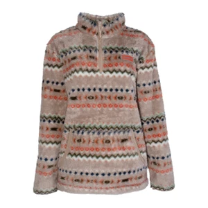 Hooey Youth Girl's Aztec Print Cream Fleece Pullover HFP016CRAZ-Y - Picture 1 of 6