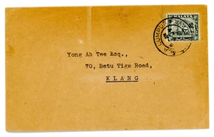 1941 Malesia Selangor 8c in copertina da Kuala Lumpur a Klang - Foto 1 di 2