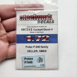 1/72 Steelwork Potez P .540 Cockpit Decal 4 Heller & SMER Kits SD7212 - Bild 1 von 2
