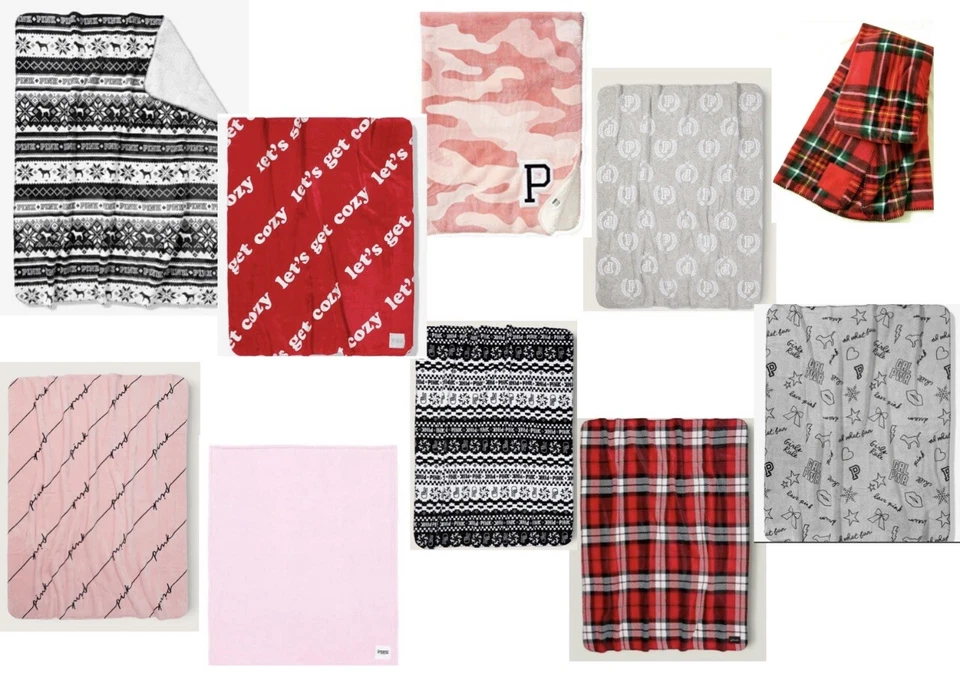 Cobertor Sherpa Victoria’s Secret Rosa 50x60 Novo - Imagem 1 de 1