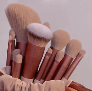 13 PCS Makeup Brushes Set EyeShadow Foundation Cosmetic Brush Blush Tool Bag