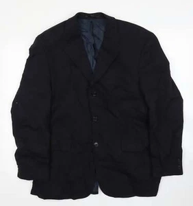 Chaqueta de traje Burton para hombre negra a rayas mezcla de poliéster talla 44 - Imagen 1 de 12