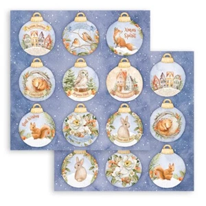 Stamperia WINTER VALLEY - BOLAS DE NAVIDAD - 12"" X 12"" - CORTADO PARA AHORRAR FRANQUEO - Imagen 1 de 3