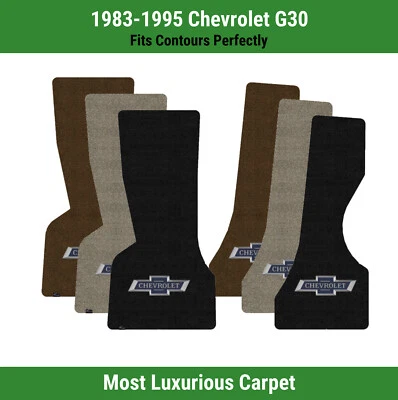 Alfombrillas delanteras Lloyd Luxe para Chevrolet G30 83-95 con logotipo de pajarita Centennial Foto 1 de 4