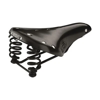 Sillín Brooks England Flyer Tallado, Cuero Touring Bicicleta Flyer Tallado Corto Foto 1 de 4