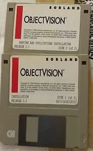 Borland ObjectVision Version 2.1 - 3.5” disks Vintage Software - Picture 1 of 1