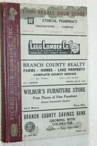 1954 Coldwater Michigan City Directory Branch County MI R. L. Polk Publishers - Imagen 1 de 9