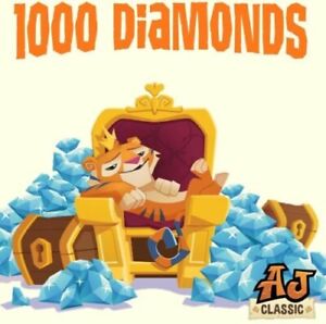 Animal Jam Classic AJC 1000 Diamonds (Read Description)