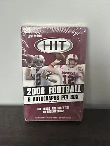 2008 SAGE HIT Football Hobby Box 6 Autographs Per Box Avg Low Series - Picture 1 of 2