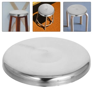 Stainless Steel Round Stool Surface Student Replacement Seating Part - Picture 1 of 12