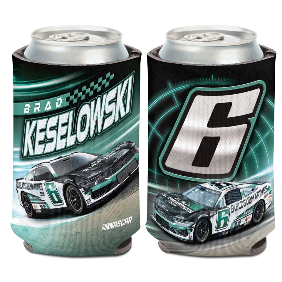 Brad Keselowski 2024 Wincraft #6 Buildsubmarines.com 12oz Can Coolie - Image 1 of 1