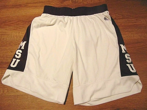 ADIDAS AUTHENTIC NCAA MISSISSIPPI STATE BULLDOGS BASKETBALL GAME SHORTS XL+2" Cover