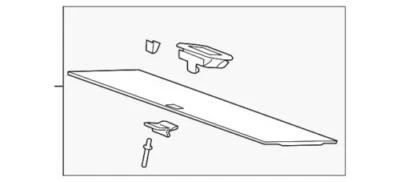 Genuine GM 2009-2010 Saturn Outlook XE Lid Assembly-Cargo Box Stow Box 25960185 - Изображение 1 из 2