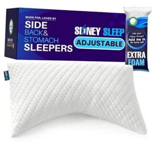 Pillow for Side and Back Sleepers - Comfort for Neck Queen (Pack of 1) White - Picture 1 of 7