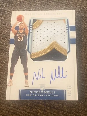 Nicolo Melli 19-20 national treasures 3 clr patch auto autograph #135 48/99 - Image 1 of 2