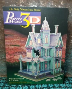 Puzz 3D Victorian House 700 pieces Milton Bradley 1994 Extra Challenging - Picture 1 of 4
