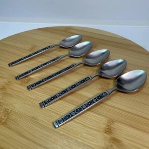 Vintage Gorham Hacienda Teaspoons Stainless Steel Japan Mid Century Modern - Picture 1 of 7