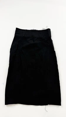 Diane von Furstenberg Skirt Womens 4 Black High Waist Pencil Stretch Career Chic - Image 1 of 4