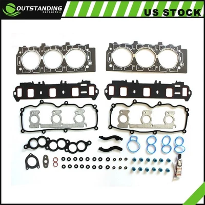 Conjunto de junta de cabeça 3.0L OHV 12V VIN U cilindro Ford Taurus 2001-2007 - Imagem 1 de 4