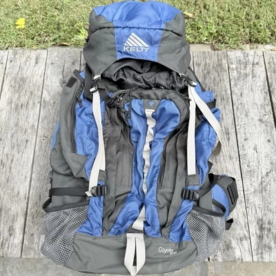 Kelty Backpack Coyote 4750 32” 17” 8” Internal Frame Hiking Blue Charcoal EUC - Image 1 of 4