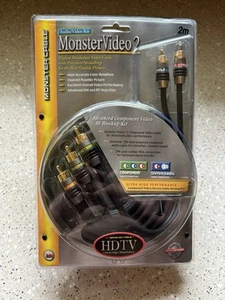 Monster Video 2 Composite Video 24K Gold Plated 2M Cable Brand New - Picture 1 of 5