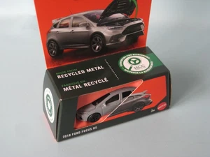 Matchbox 2018 Ford Focus graue Karosserie Spielzeug Modellauto 65mm USA bewegliche Teile - Bild 1 von 2