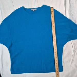MAGLIONE NEIMAN MARCUS 100% CASHMERE BLU GRANDE - Foto 1 di 13