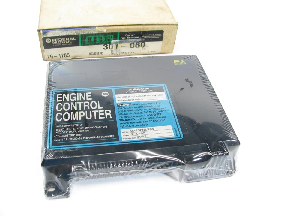 Computadora de control del motor Carter 301-060 Reman ECM 1985 Renault Alliance 1,7 L-L4 Foto 1 de 1
