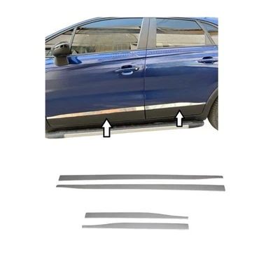 Chrome Side Door Molding Trim for Opel Crossland X 2017+ (4pcs) - Image 1 of 3