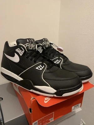 Mens Nike AIR FLIGHT 89 'BLACK WHITE 2019 CU4833 015 OREO PIPPEN SIZE SZ 14 NEW - Image 1 of 4