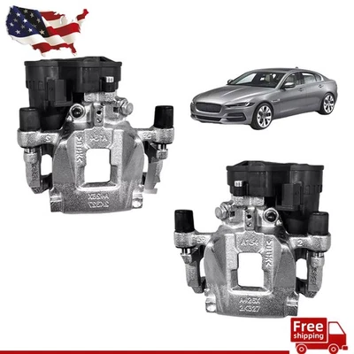 For JAGUAR XF XE F-PACE 2016-2020 New Rear Left + Right Brake Caliper W/ Motor Foto 1 de 4