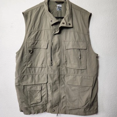 Chaleco de pesca Columbia Titanium Omni seco verde para hombre grande senderismo utilitario al aire libre Foto 1 de 4