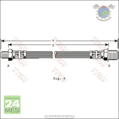Tubo freni TRW Anteriore per AUSTIN MINI ROVER - Immagine 1 di 4