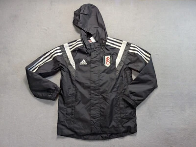 Fulham 2014/15 Adidas Negro Entrenamiento Cortavientos Chubasquero Niños Talla Xs Foto 1 de 4