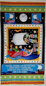 Pannello in tessuto Wynken, Blynken & Nod di Quilting Treasures cotone 23 X 43 pollici - Foto 1 di 2