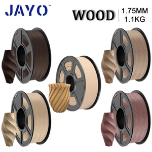 JAYO 1.1KG WOOD 3D Printer Filament Wood 1.75MM with Spool Add Real Wood Fiber - Picture 1 of 12