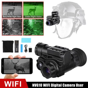 NVG10 1080P Helmet Monocular Night Vision Goggles WiFi Tactical Hunting Device - Picture 1 of 21