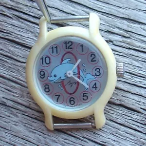 Vintage Soviet Russian Kids Child Watch LUCH DOLFIN Quality mark serviced - Picture 1 of 17