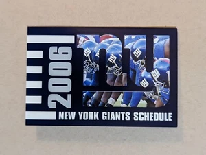 2006 New York Giants Football Pocket Schedule NFL Bud Light - Picture 1 of 2