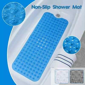 Extra Large Bath Mat Non Slip Bathtub Anti Mold Strong Suction Rubber Shower Mat - Picture 1 of 35