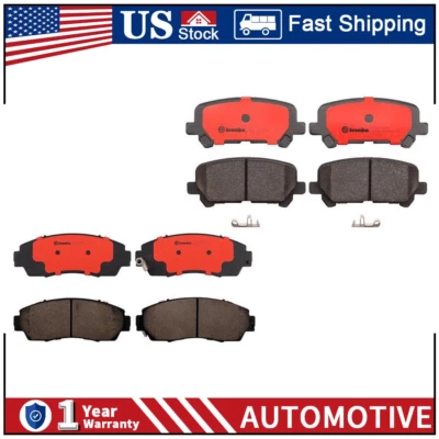 Front & Rear Brembo Ceramic Brake Pads Set Set For Honda Odyssey 2011-2017 PZ Foto 1 de 4