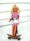 Barbie Doll---Mattel---1987----Pink/Black w Apron Outfit --China
