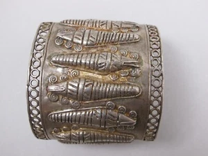 Antique Style Vintage 925 Sterling Silver Heavy Bracelet Handmade Jewelry 99 gr - Picture 1 of 7