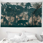 Gorilla Microfiber Wide Tapestry Spooky Forest and Animals