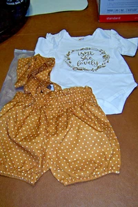 NEW-- BABY OUTFIT-2 PIECE="SAYS " ISN'T SHE LOVELY " THIS IS SO CUTE - Picture 1 of 4