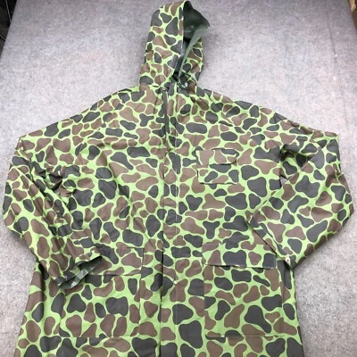 Chaqueta De Colección Sportsman Choices Para Hombre Mediana Pato Camuflaje Lluvia Agua Con Capucha Foto 1 de 4