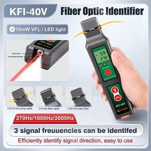 Cable de fibra óptica identificador FTTH KFI-40V incorporado 10MW VFL con luz LED - Imagen 1 de 13