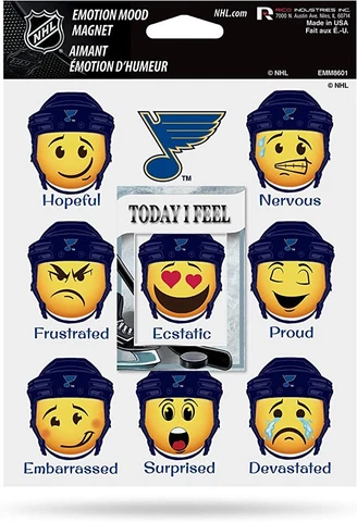 NHL ST. Louis Blues Emotion Mood Magnet Set Cover