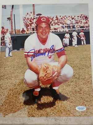 Johnny Bench Cincinnati Reds autografiado 8x10 con certificación Foto 1 de 2