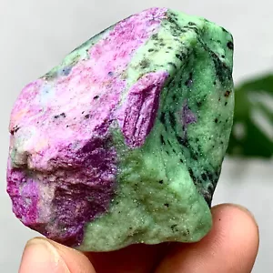 90G Natural green Ruby zoisite (anylite) crystal sample Healing - Picture 1 of 24